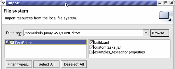 Figure 4. Code import